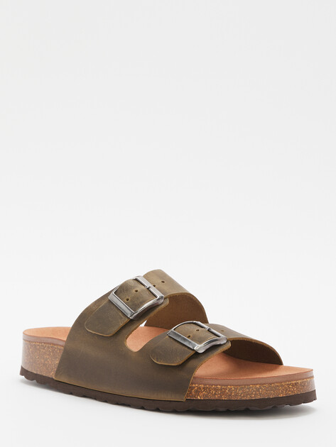 Мужские шлепанцы BIO GREEN, Артикул 14880-M-PT60-1-GEL-R, хаки | 4415614. Ракурс 3