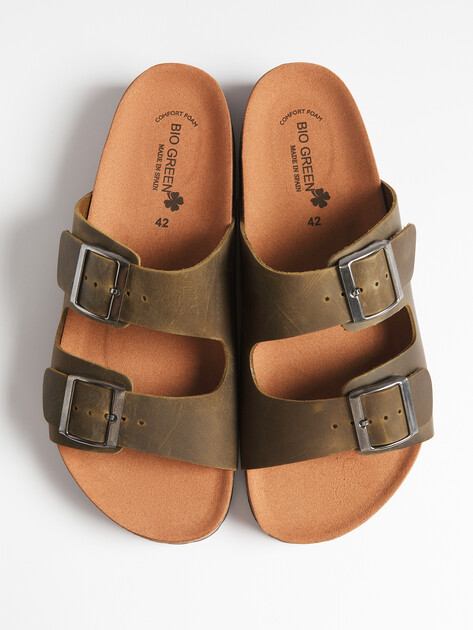 Мужские шлепанцы BIO GREEN, Артикул 14880-M-PT60-1-GEL-R, хаки | 4415614. Ракурс 6