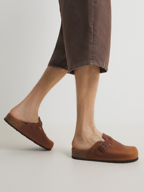 Мужские шлепанцы BIO GREEN, Артикул 14881-M-PT355U-GEL-R, светло-коричневый | 4415804. Ракурс 2