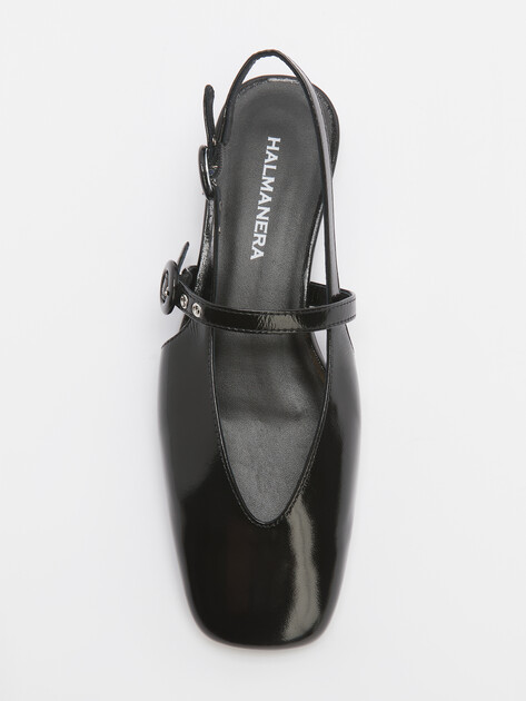 Балетки с открытой пяткой (слинг-бэк) HALMANERA PET, Артикул PET33, черный | 4417025. Ракурс 5 Балетки с открытой пяткой (слинг-бэк) HALMANERA PET, Артикул PET33, черный | 4417025. Ракурс 5