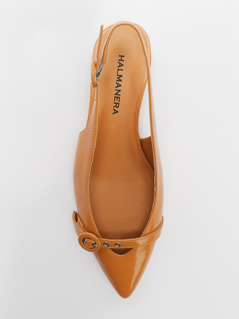 Балетки с открытой пяткой (слинг-бэк) HALMANERA LAS, Артикул LAS39, карамельный | 4417254. Ракурс 5 Балетки с открытой пяткой (слинг-бэк) HALMANERA LAS, Артикул LAS39, карамельный | 4417254. Ракурс 5