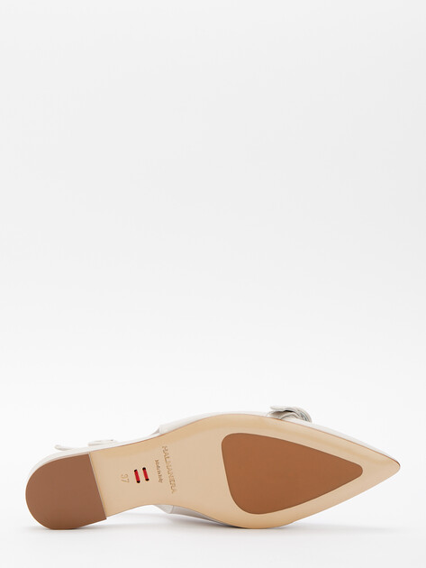 Балетки с открытой пяткой (слинг-бэк) HALMANERA LAS, Артикул LAS39, бежево-серый | 4417296. Ракурс 4