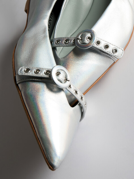 Балетки HALMANERA LUNA, Артикул LUNA39, серебряный | 4417451. Ракурс 6