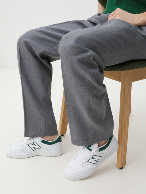 Мужские кеды NEW BALANCE 480 SCARPE LIFESTYLE UNISEX, Артикул BB480, белый | 4419431. Ракурс 2