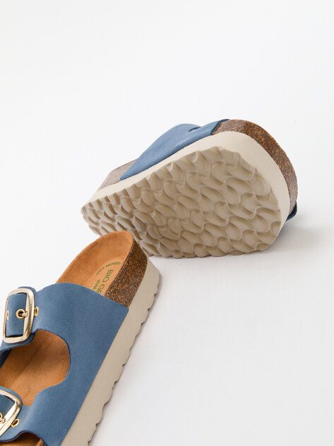 Женские шлепанцы BIO GREEN, Артикул 14411-W-PT150-1-RDV, серо-синий | 4419723. Ракурс 6