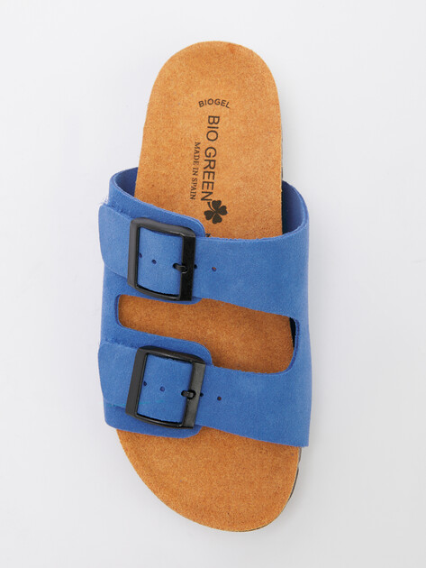 Женские шлепанцы BIO GREEN, Артикул 15414, светло-синий | 4420502. Ракурс 5
