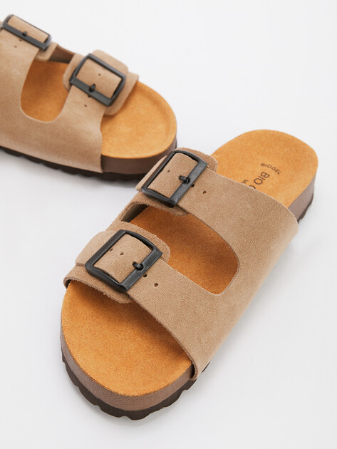 Женские шлепанцы BIO GREEN, Артикул 15414, темно-бежевый | 4420521. Ракурс 6