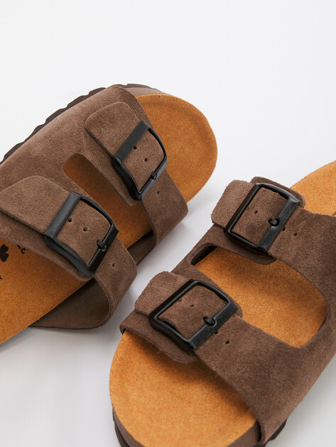 Женские шлепанцы BIO GREEN, Артикул 15414, пыльно-коричневый | 4420538. Ракурс 6