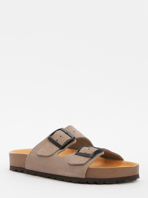 Женские шлепанцы BIO GREEN, Артикул 15414, серо-бежевый | 4420547. Ракурс 3