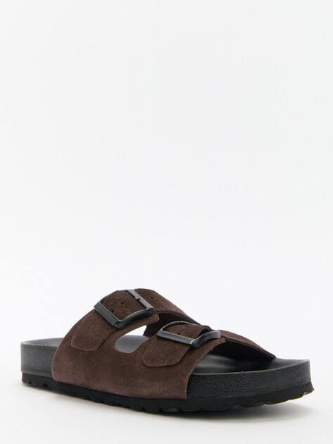 Женские шлепанцы BIO GREEN, Артикул 15414, шоколадный | 4420556. Ракурс 3