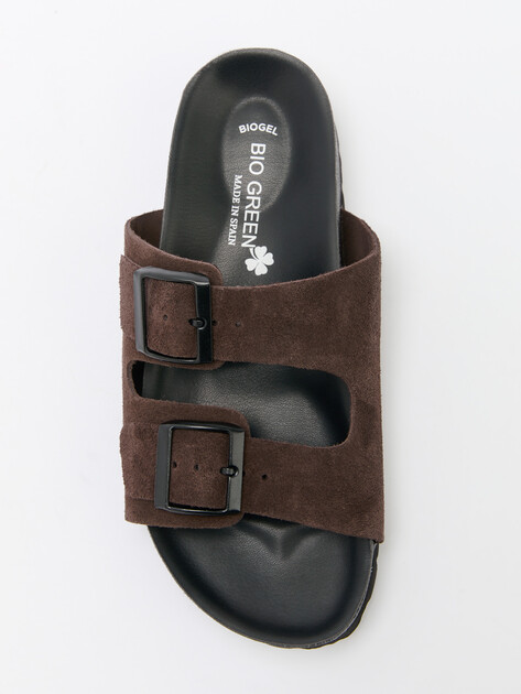 Женские шлепанцы BIO GREEN, Артикул 15414, шоколадный | 4420556. Ракурс 5