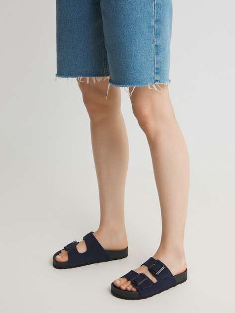 Женские шлепанцы BIO GREEN, Артикул 15414, темно-синий | 4420574. Ракурс 2