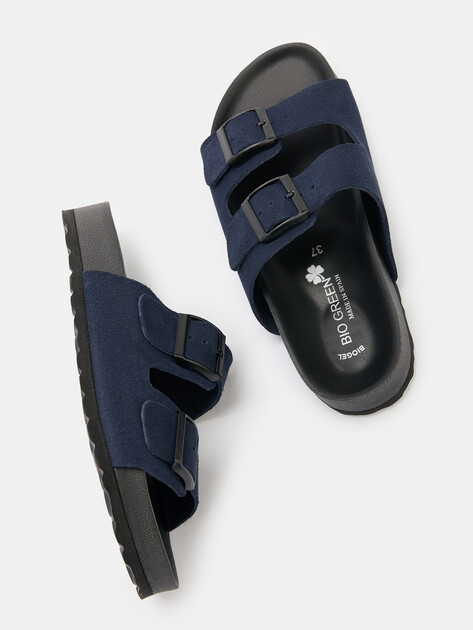 Женские шлепанцы BIO GREEN, Артикул 15414, темно-синий | 4420574. Ракурс 6