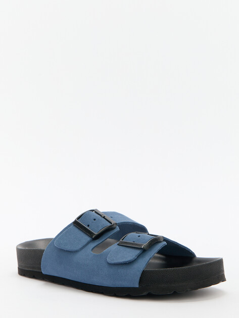 Женские шлепанцы BIO GREEN, Артикул 15414, серо-синий | 4420592. Ракурс 3