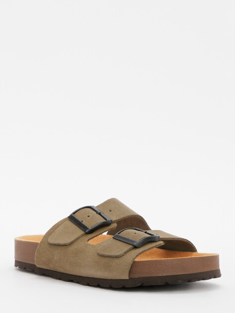 Женские шлепанцы BIO GREEN, Артикул 15414, светлый хаки | 4420601. Ракурс 3