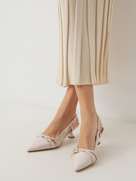 Женские туфли с открытой пяткой (слингбэк) TENDANCE, Артикул MN2800-320, розово-бежевый | 4421192. Ракурс 2 Женские туфли с открытой пяткой (слингбэк) TENDANCE, Артикул MN2800-320, розово-бежевый | 4421192. Ракурс 2