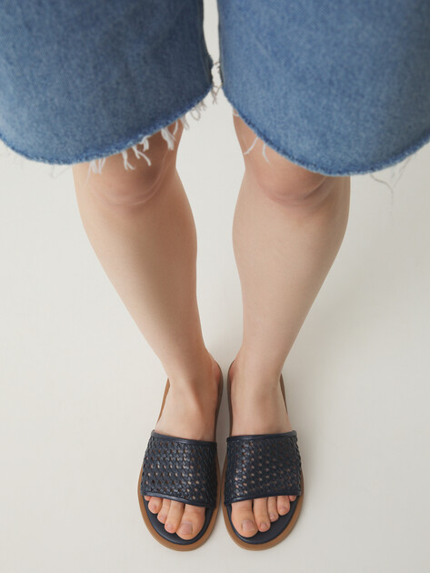 Женские шлепанцы TENDANCE, Артикул V1676-68, темно-синий | 4428130. Ракурс 2