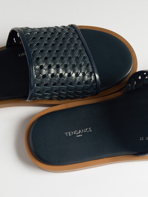 Женские шлепанцы TENDANCE, Артикул V1676-68, темно-синий | 4428130. Ракурс 6