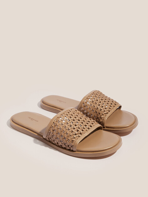 Женские шлепанцы TENDANCE, Артикул V1676-68, темно-бежевый | 4428138. Ракурс 3
