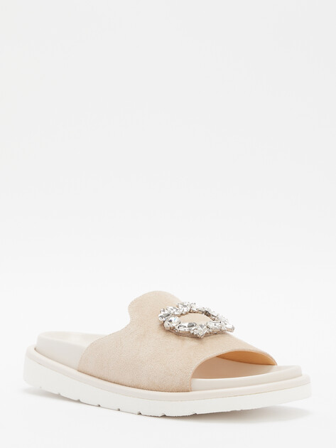 Женские шлепанцы GIOVANNI FABIANI, Артикул S25132, пыльно-бежевый | 4430633. Ракурс 3