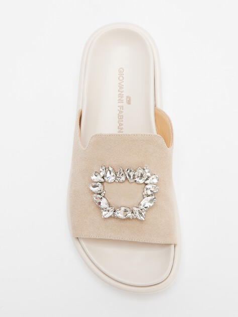 Женские шлепанцы GIOVANNI FABIANI, Артикул S25132, пыльно-бежевый | 4430633. Ракурс 5