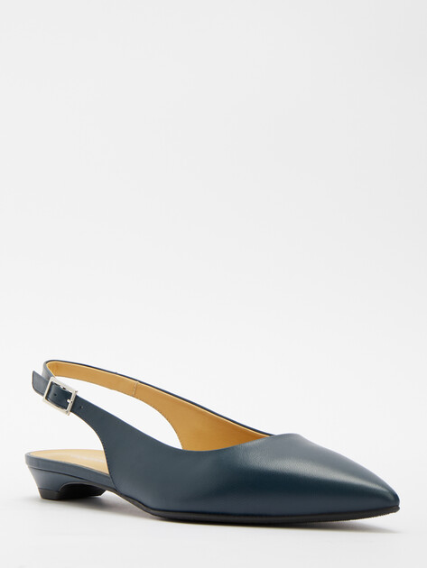 Женские туфли с открытой пяткой (слинг-бэк) GIOVANNI FABIANI, Артикул S25262, темно-синий | 4431380. Ракурс 3