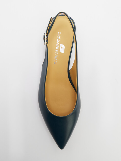 Женские туфли с открытой пяткой (слинг-бэк) GIOVANNI FABIANI, Артикул S25262, темно-синий | 4431380. Ракурс 5