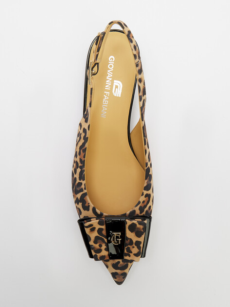 Женские туфли с открытой пяткой (слингбэк) GIOVANNI FABIANI, Артикул S25264, леопардовый принт | 4431493. Ракурс 5 Женские туфли с открытой пяткой (слингбэк) GIOVANNI FABIANI, Артикул S25264, леопардовый принт | 4431493. Ракурс 5