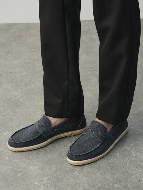 Мужские эспадрильи CREATIVO SPAIN, Артикул 2701, серо-синий | 4433848. Ракурс 8