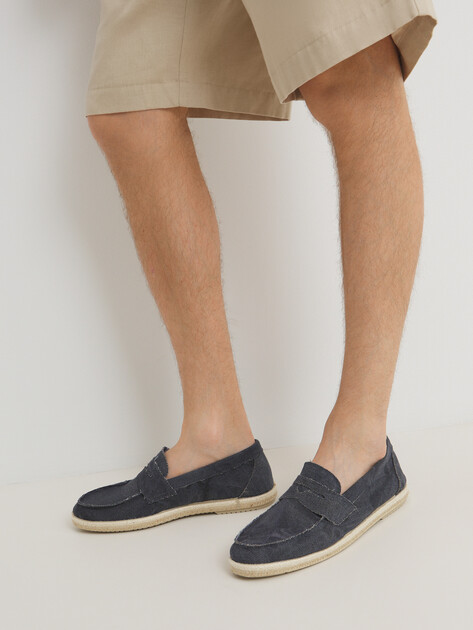 Мужские эспадрильи CREATIVO SPAIN, Артикул 2701, серо-синий | 4433848. Ракурс 2