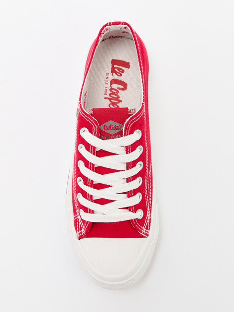 Женские кеды из денима LEE COOPER, Артикул 24LC145W, красный | 4436598. Ракурс 4