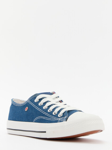 Женские кеды из денима LEE COOPER, Артикул 24LC145W, синий | 4436605. Ракурс 2