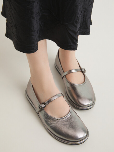 Балетки мэри-джейн TENDANCE, Артикул PZ3183S-1, темно-серебряный | 4436835. Ракурс 2 Балетки мэри-джейн TENDANCE, Артикул PZ3183S-1, темно-серебряный | 4436835. Ракурс 2