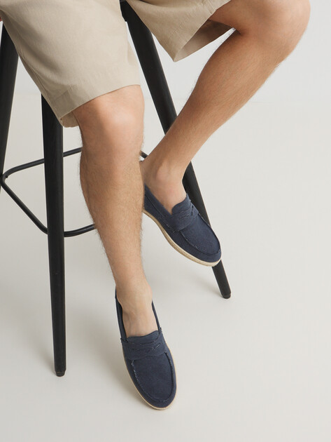 Мужские эспадрильи CREATIVO SPAIN, Артикул 2701, серо-синий | 4437474. Ракурс 2