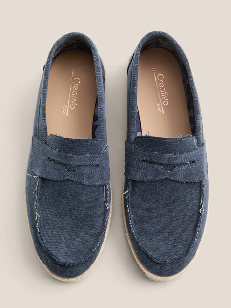 Мужские эспадрильи CREATIVO SPAIN, Артикул 2701, серо-синий | 4437474. Ракурс 5