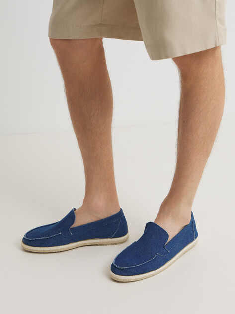 Мужские эспадрильи из денима CREATIVO SPAIN, Артикул 2703, синий | 4437729. Ракурс 2