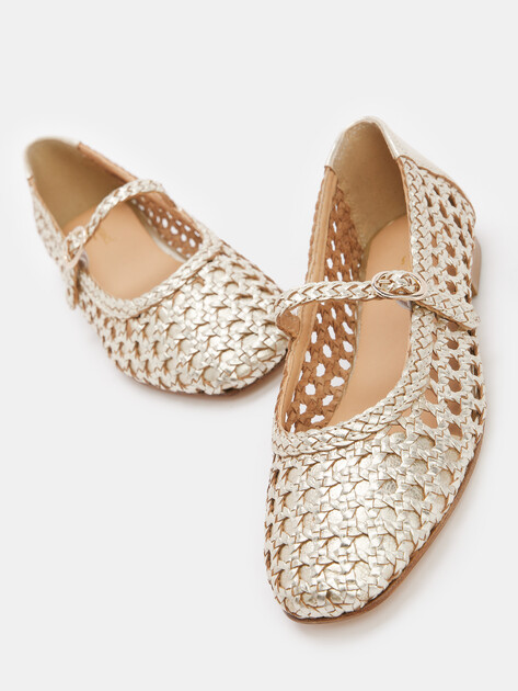 Балетки мэри-джейн TENDANCE, Артикул VR-LC-3, светло-золотой | 4443943. Ракурс 6