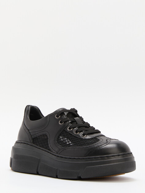 Женские кеды TENDANCE, Артикул HC9708-7, черный | 4444262. Ракурс 3