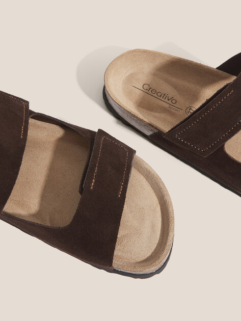 Женские шлепанцы CREATIVO SPAIN, Артикул csc1410, темно-коричневый | 4445525. Ракурс 3