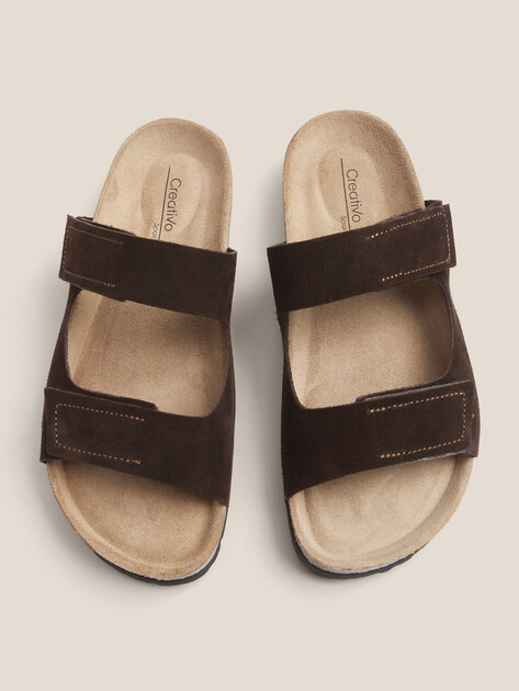 Женские шлепанцы CREATIVO SPAIN, Артикул csc1410, темно-коричневый | 4445525. Ракурс 4