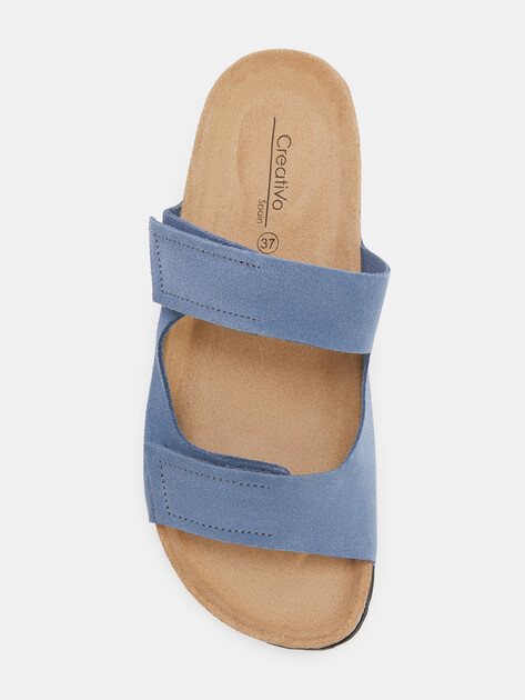 Женские шлепанцы CREATIVO SPAIN, Артикул csc1410, серо-синий | 4445781. Ракурс 4