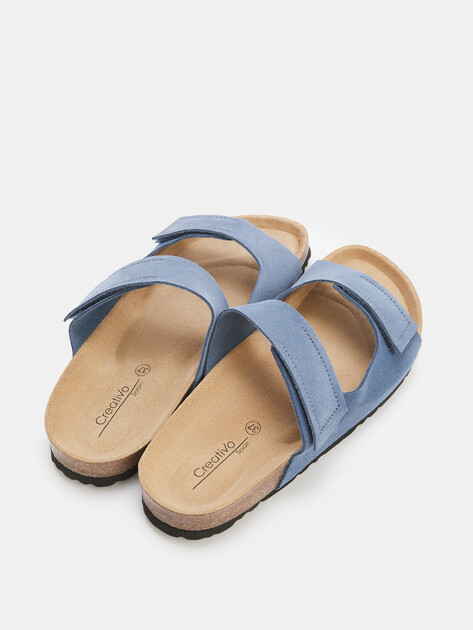 Женские шлепанцы CREATIVO SPAIN, Артикул csc1410, серо-синий | 4445781. Ракурс 5