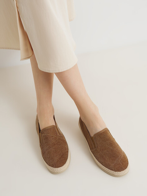Женские слипоны CREATIVO SPAIN, Артикул 238, коричневый | 4446064. Ракурс 2