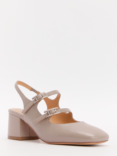 Женские туфли с открытой пяткой (слинг-бэк) TENDANCE, Артикул SW514A-6, розовато-бежевый | 4447720. Ракурс 3