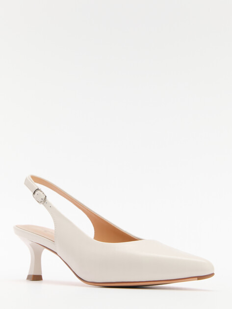 Женские туфли с открытой пяткой (слинг-бэк) TENDANCE, Артикул SW513-2, молочно-белый | 4447837. Ракурс 3