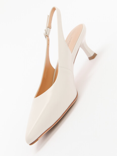 Женские туфли с открытой пяткой (слинг-бэк) TENDANCE, Артикул SW513-2, молочно-белый | 4447837. Ракурс 6