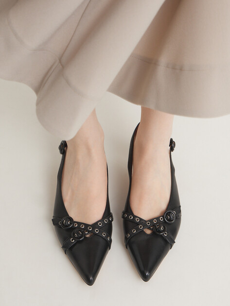Женские туфли с открытой пяткой (слинг-бэк) TENDANCE, Артикул SW5100-5, черный | 4448017. Ракурс 2 Женские туфли с открытой пяткой (слинг-бэк) TENDANCE, Артикул SW5100-5, черный | 4448017. Ракурс 2