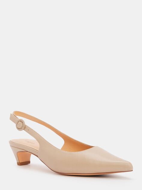 Женские туфли с открытой пяткой (слингбэк) TENDANCE, Артикул SW5100-2, светло-бежевый | 4448131. Ракурс 3