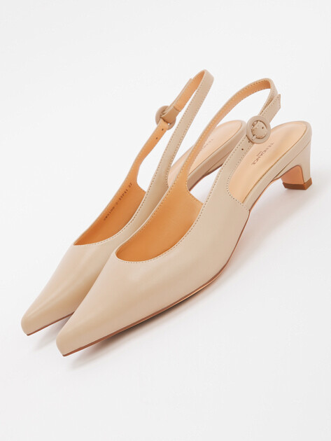 Женские туфли с открытой пяткой (слингбэк) TENDANCE, Артикул SW5100-2, светло-бежевый | 4448131. Ракурс 6