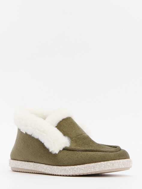 Женская домашняя обувь LA MAISON DE L'ESPADRILLE, Артикул 6025, зеленый | 4450146. Ракурс 3